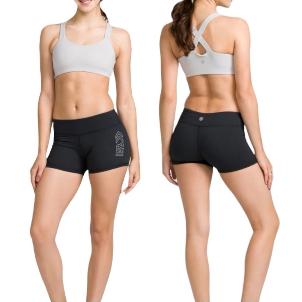 IAB I Am Becoming No-Ride Booty Short in Jet Black with Leg Logo